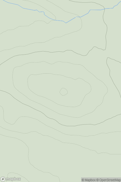 Thumbnail image for Cnoc Breac [Altnaharra to Dornoch] showing contour plot for surrounding peak